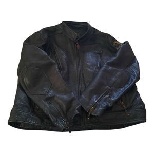 Victory Motorcycle Black Leather Jacket